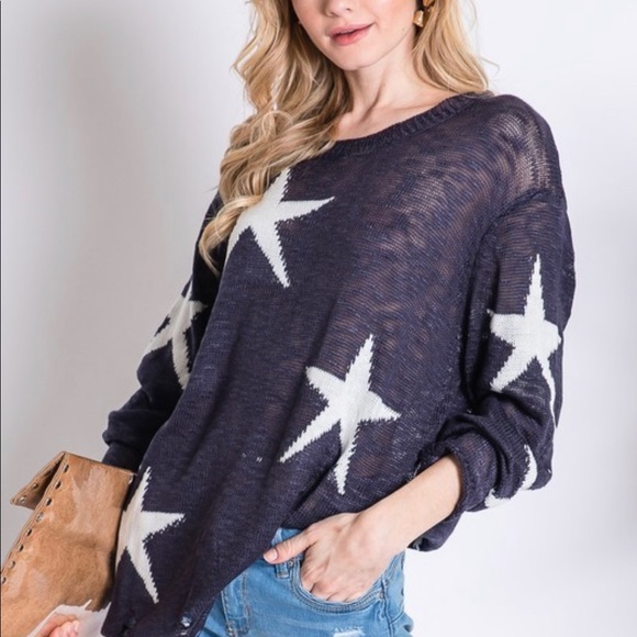 Davi&Dani distressed Star sweater - Picture 3 of 3